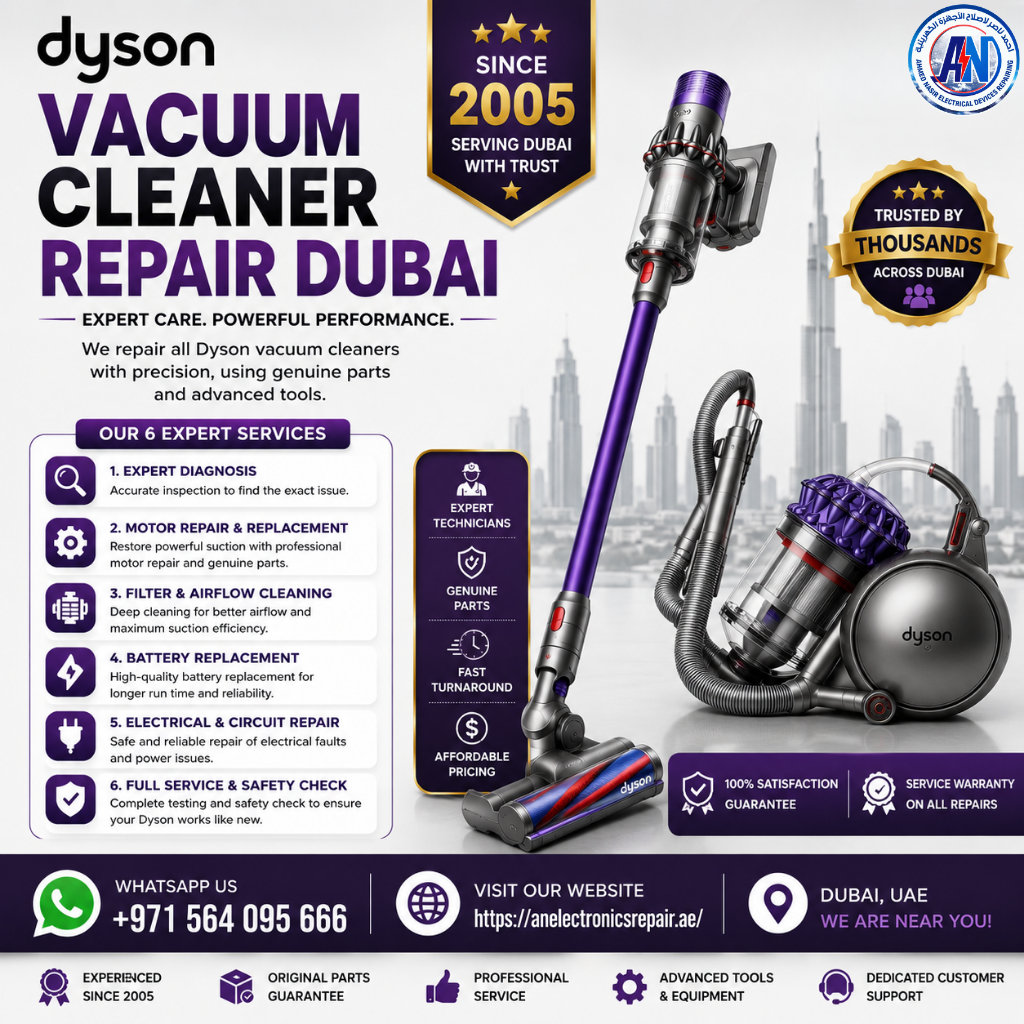 Dyson Vacuum Cleaner Repair Dubai
