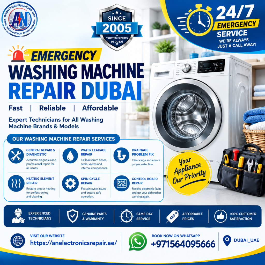 Emergency Washing Machine Repair Dubai
